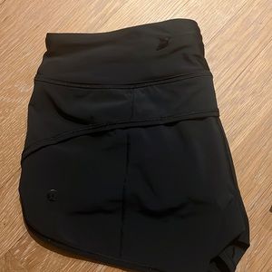 Speed up black lululemon shorts